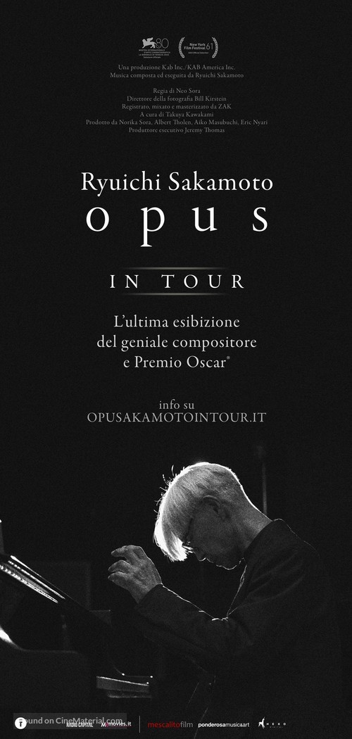 Ryuichi Sakamoto | Opus - Italian Movie Poster