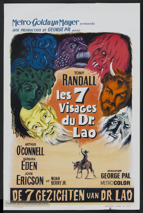 7 Faces of Dr. Lao - Belgian Movie Poster
