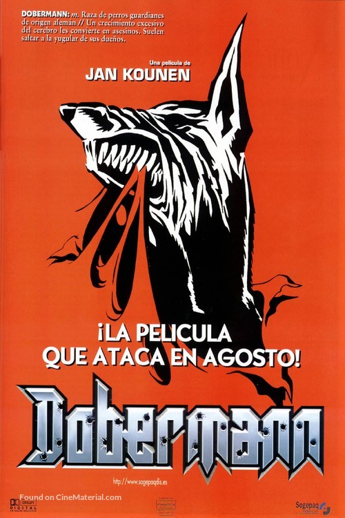 Dobermann - Spanish Movie Poster
