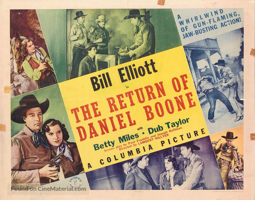 The Return of Daniel Boone - Movie Poster