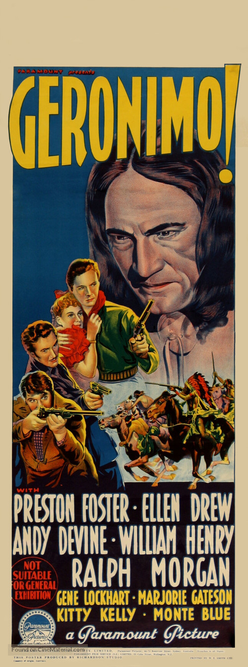 Geronimo - Australian Movie Poster