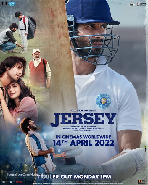 Jersey - Indian Movie Poster