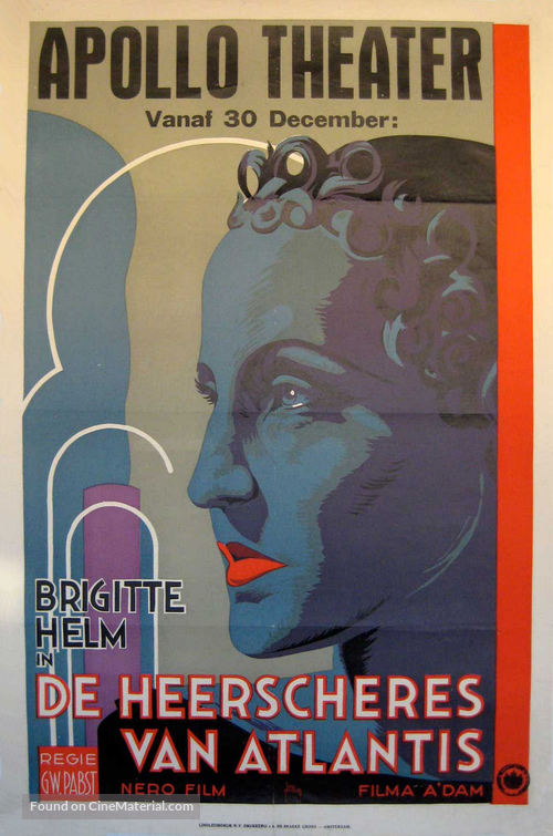 L&#039;Atlantide - Dutch Movie Poster