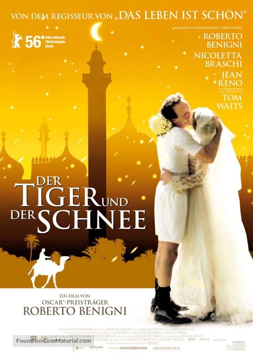 Tigre e la neve, La - German Movie Poster