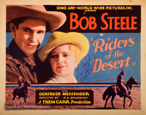 Riders of the Desert - Movie Poster
