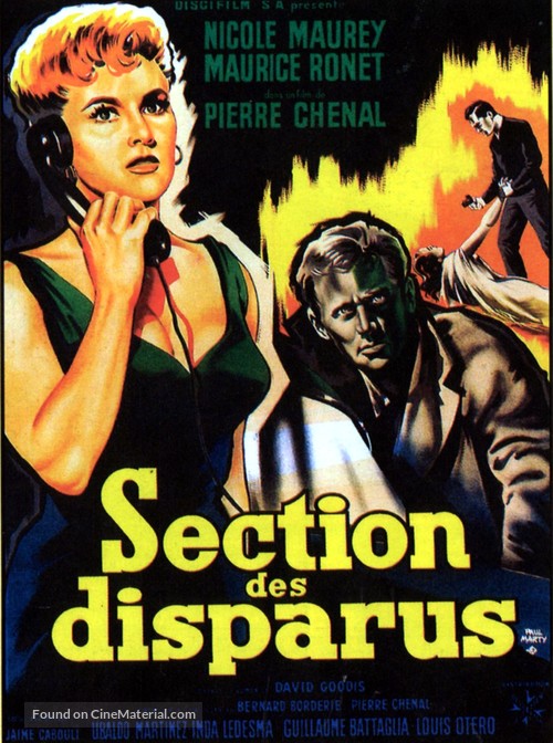 Section des disparus - French Movie Poster