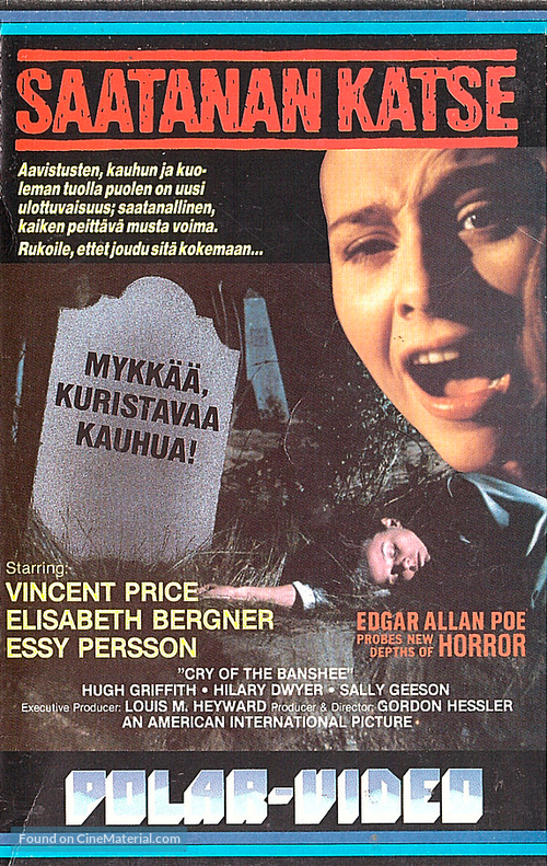 Cry of the Banshee - Finnish VHS movie cover