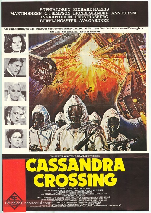 The Cassandra Crossing - German Movie Poster