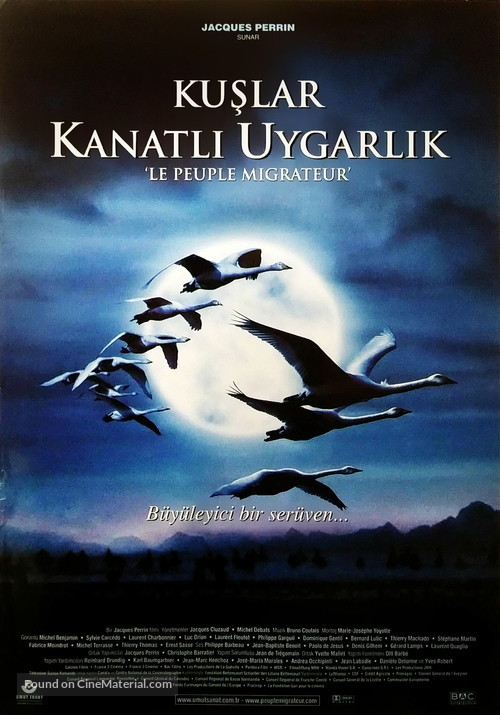 Le peuple migrateur - Turkish Movie Poster