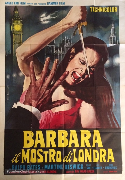 Dr. Jekyll and Sister Hyde - Italian Movie Poster