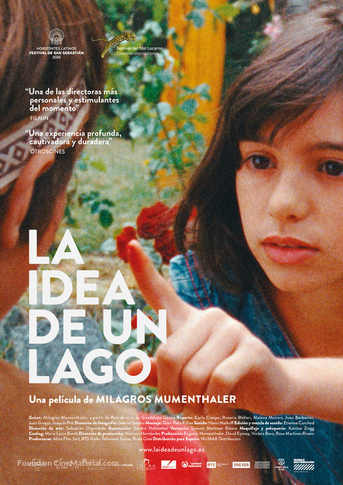 La Idea De Un Lago - Spanish Movie Poster