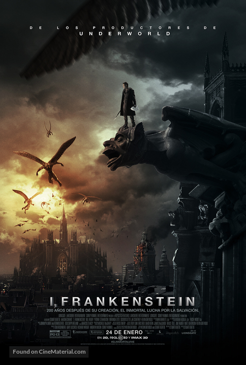 I, Frankenstein - Spanish Movie Poster