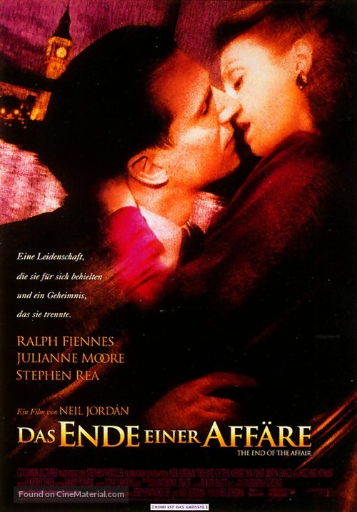 The End of the Affair - German Movie Poster