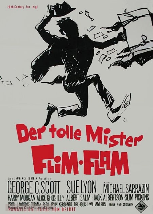 The Flim-Flam Man - German Movie Poster