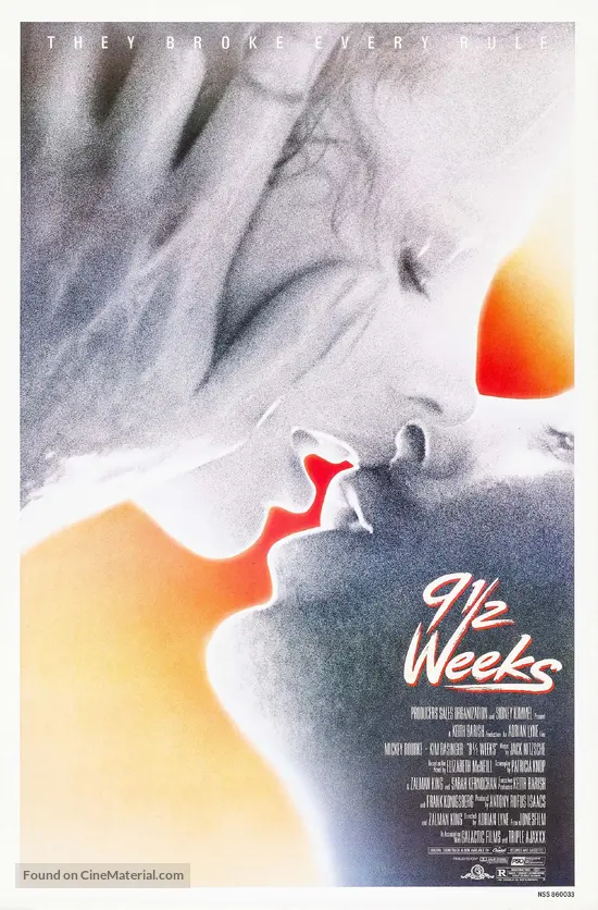 Nine 1 2 Weeks 1986 Movie Poster Nine 1 2 weeks 1986 movie poster