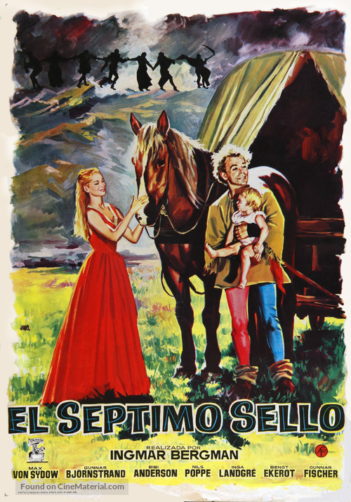 Det sjunde inseglet - Spanish Movie Poster