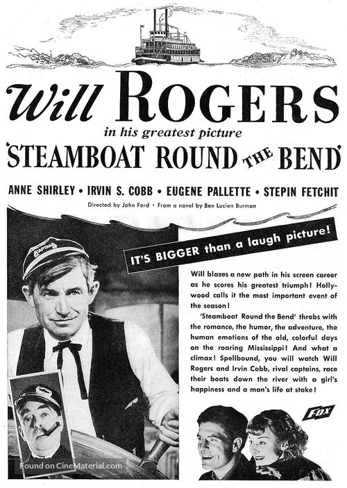 Steamboat Round the Bend - poster