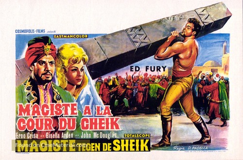 Maciste contro lo sceicco - Belgian Movie Poster