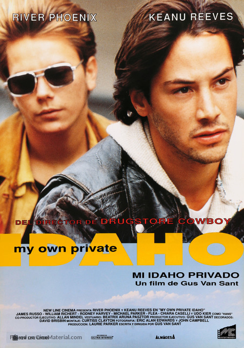 My Own Private Idaho - Spanish Movie Poster