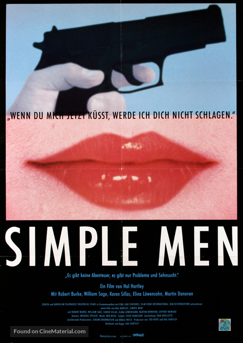 Simple Men - German Movie Poster