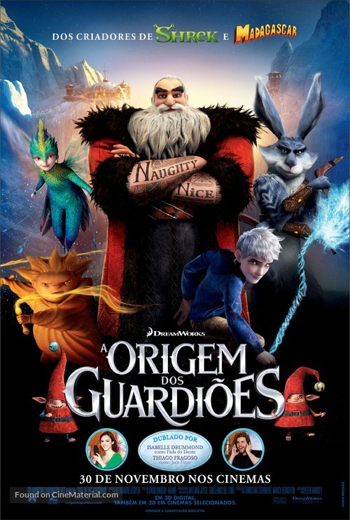 Rise of the Guardians - Brazilian Movie Poster