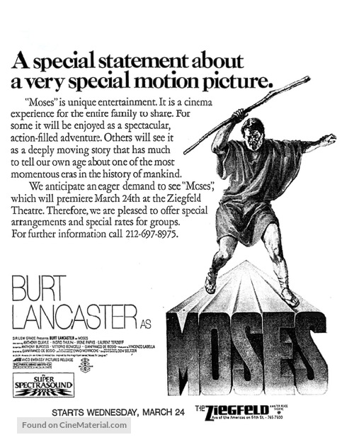 &quot;Moses the Lawgiver&quot; - poster