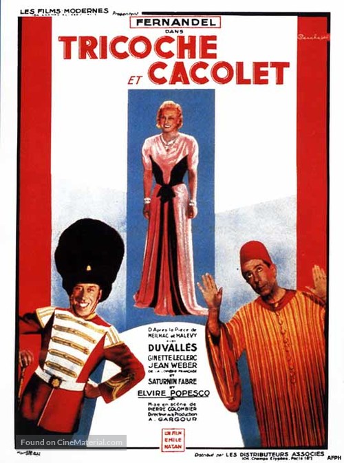 Tricoche et Cacolet - French Movie Poster