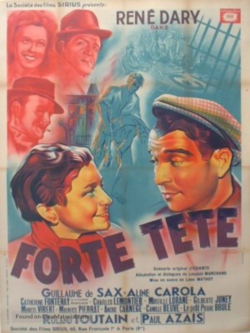 Forte t&ecirc;te - French Movie Poster