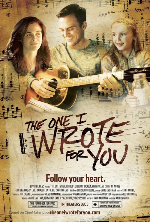 The One I Wrote for You - Movie Poster