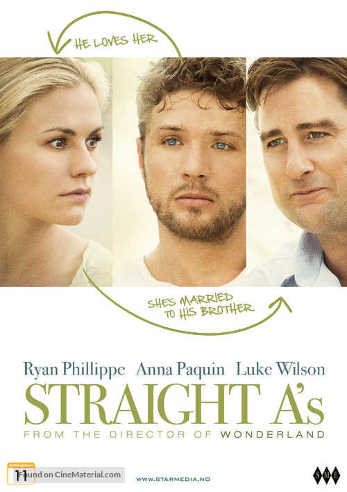 Straight A&#039;s - Norwegian DVD movie cover