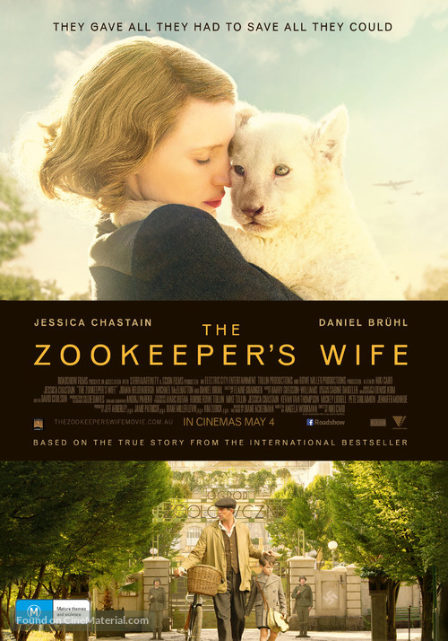 The Zookeeper&#039;s Wife - Australian Movie Poster