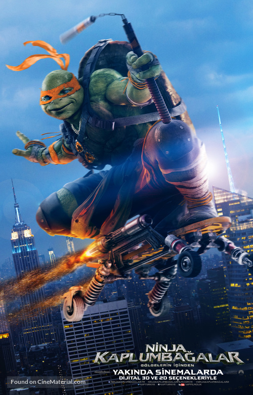 Teenage Mutant Ninja Turtles: Out of the Shadows - Turkish Movie Poster