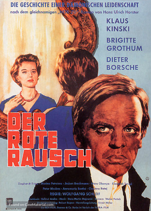 Der rote Rausch - German Movie Poster