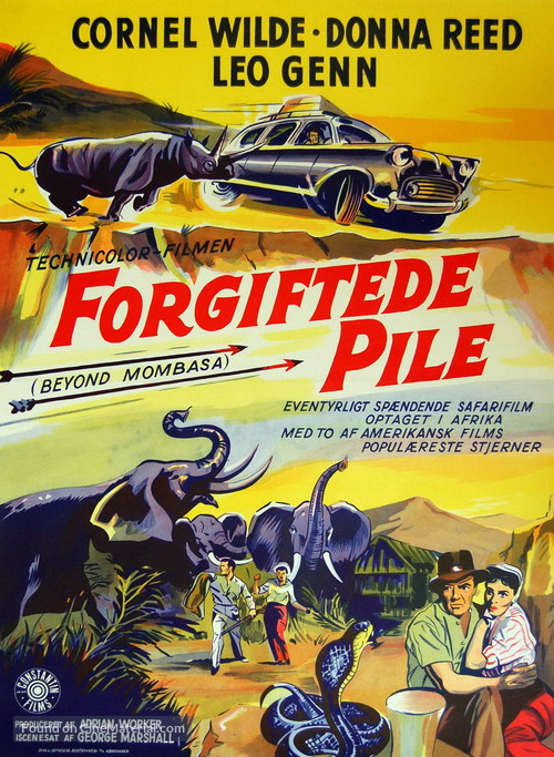 Beyond Mombasa - Danish Movie Poster