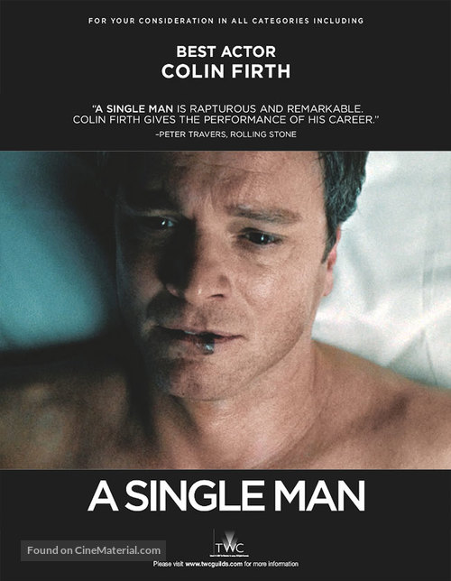 A Single Man - For your consideration movie poster