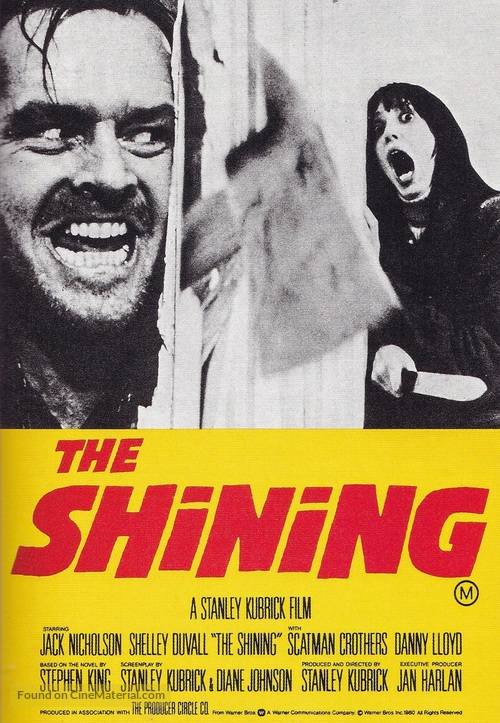 The Shining - Australian Movie Poster