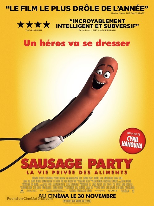 Sausage Party - French Movie Poster