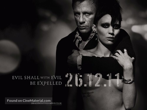 The Girl with the Dragon Tattoo - British Movie Poster