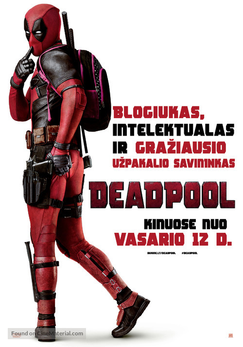 Deadpool - Lithuanian Movie Poster