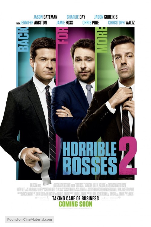 Horrible Bosses 2 - Swiss Movie Poster