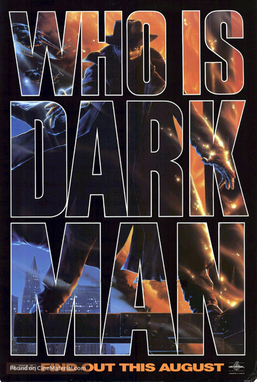 Darkman - Advance movie poster