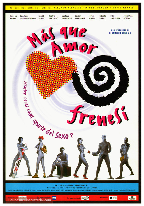 M&aacute;s que amor, frenes&iacute; - Spanish Movie Poster