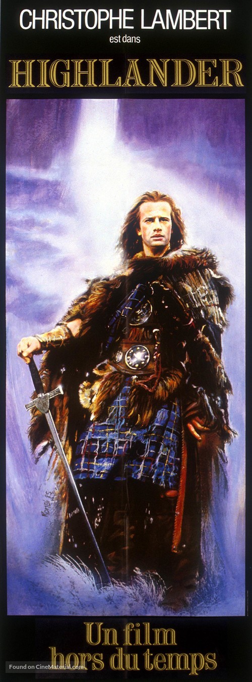 Highlander - French Movie Poster