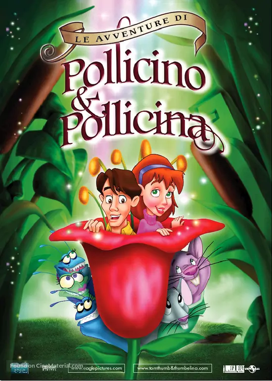 The Adventures Of Tom Thumb And Thumbelina - Italian Movie Poster The Adventures Of Tom Thumb And Thumbelina - Italian Movie Poster