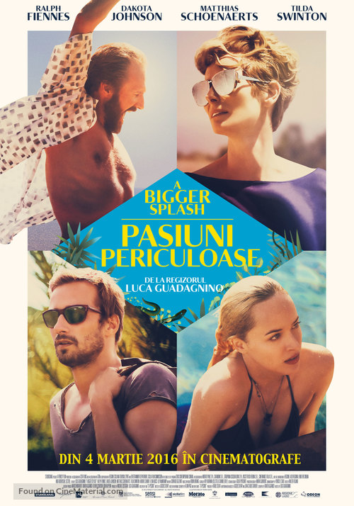 A Bigger Splash - Romanian Movie Poster