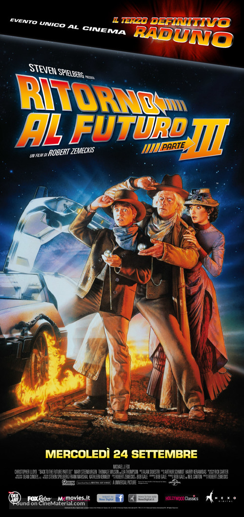 Back to the Future Part III - Italian Movie Poster