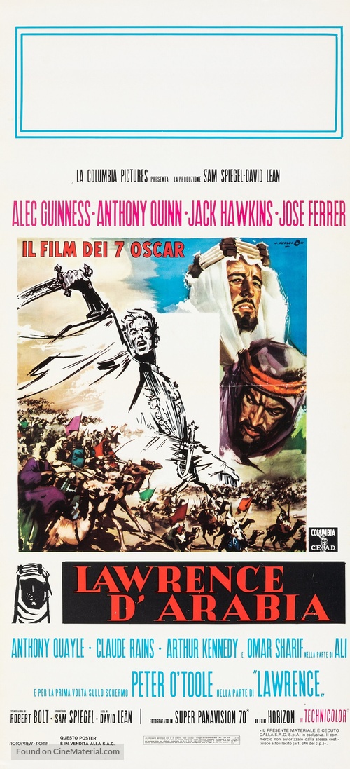 Lawrence of Arabia - Italian Movie Poster