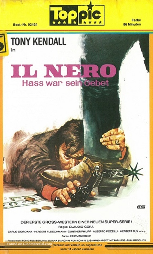 L&#039;odio &egrave; il mio Dio - German VHS movie cover