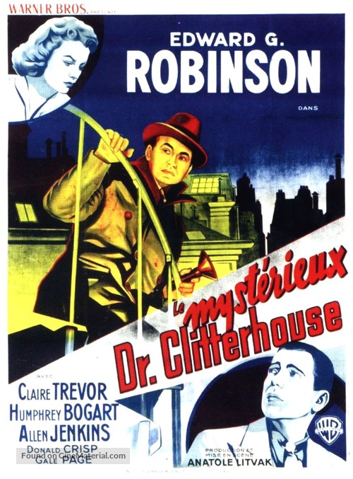 The Amazing Dr. Clitterhouse - French Movie Poster