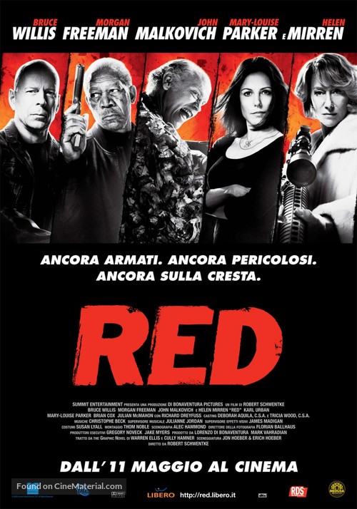 RED - Italian Movie Poster